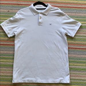 Boys polo vineyard vines white shirt 14